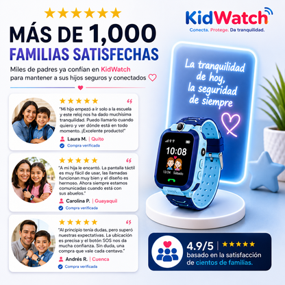 KIDWATCH Más tranquilidad para ti Más diversión para ellos