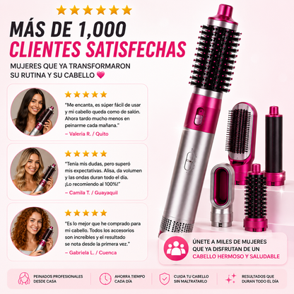 Cepillo 5 en 1 Todo lo que tu cabello necesita